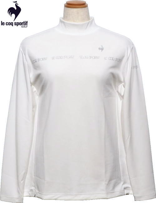 ルコックゴルフ レディース モックネック長袖シャツ LG5FLS51L ホワイト