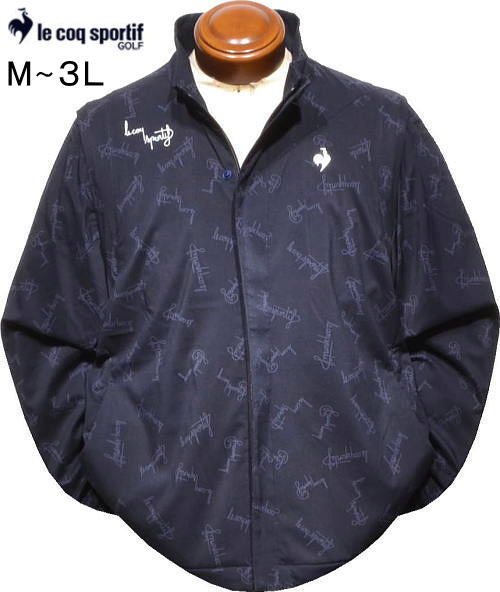 ルコックゴルフ メンズ 2WAYブルゾン LG5FWB01M ネイビー