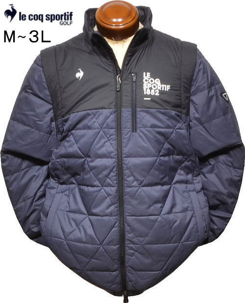 ルコックゴルフ メンズ 2WAYブルゾン LG5FWB50M ネイビー