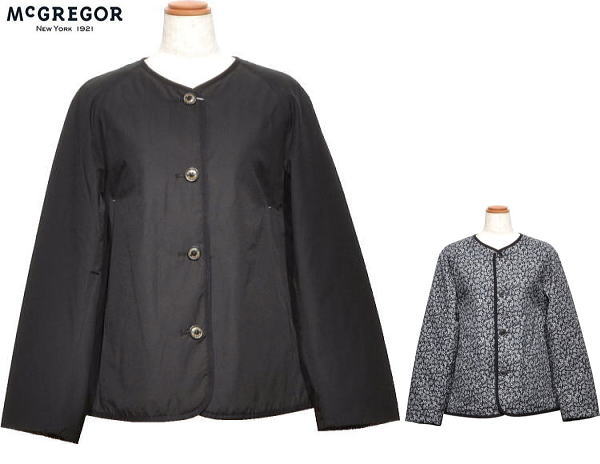 マクレガー レディース リバーシブル中綿入りジャケット 311135603 ブラック