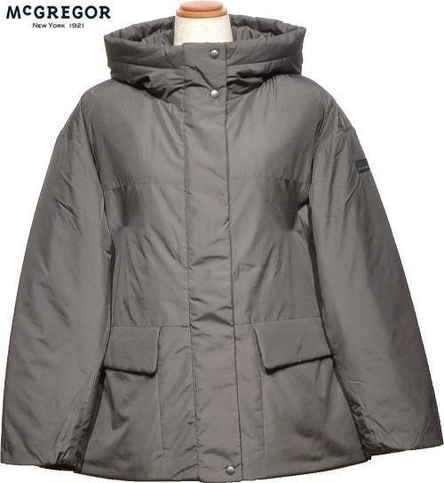 マックレガー レディース 中綿入りフーディジャケット 311135801 ダークグレー