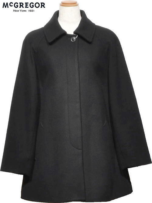 マックレガー レディース ステンカラーハーフコート 311205803 ブラック