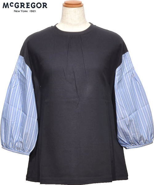 マックレガー レディース 七分袖カットソー 311705601 ネイビー