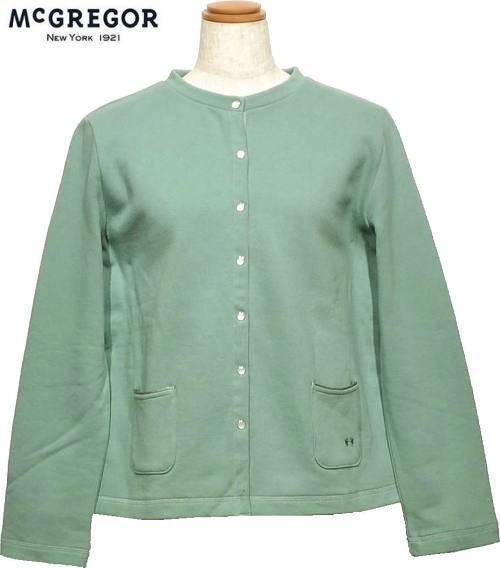 マックレガー レディース 前開きトレーナー 311814702 ブルーグリーン