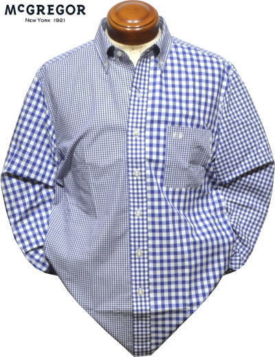 McGREGOR ネイビーブルー ボタンダウンワイシャツ（長袖） - シャツ