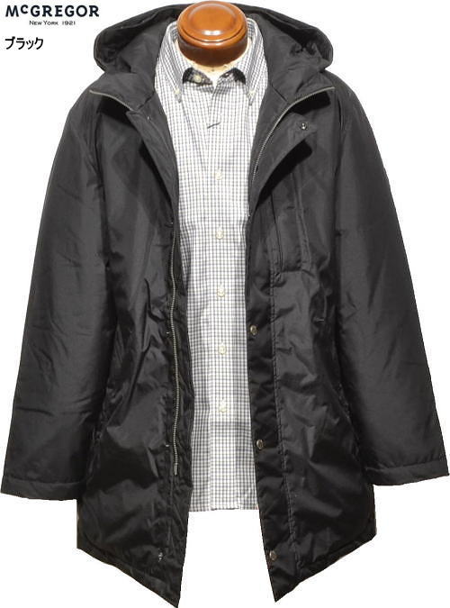 マックレガー メンズ ダウンハーフコート 111125802 ブラック