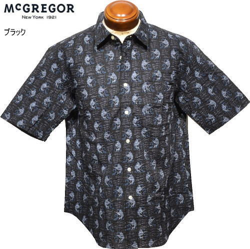 マックレガー メンズ サッカー半袖シャツ 111165304 ブラック