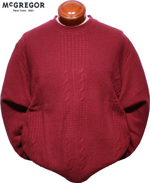 マックレガー メンズ クルーネックセーター 111734801 ワイン