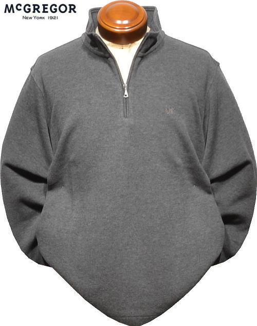 マックレガー メンズ ハーフジップトレーナー 111614003 ダークグレー