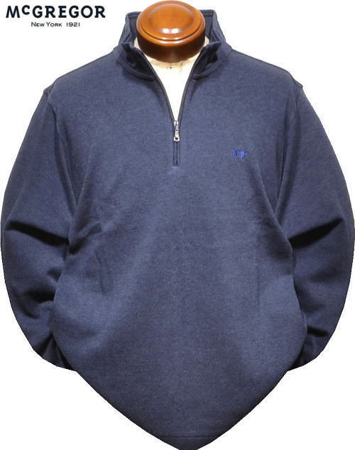 マックレガー メンズ ハーフジップトレーナー 111614003 ネイビー