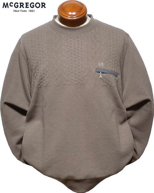 マックレガー メンズ トレーナー 111715605 モカグレー