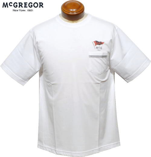 マックレガー　メンズ　Tシャツ　111723505　ホワイト