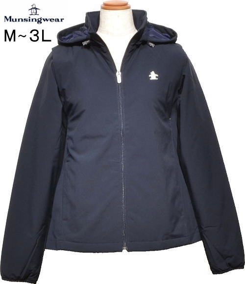 マンシング レディース 2WAY中綿入りブルゾン MG5FJK22L ネイビー