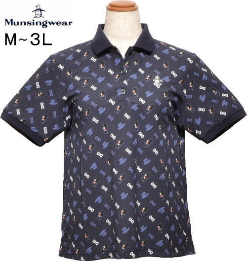 マンシング レディース 半袖ポロシャツ MG5FHS24L ネイビー