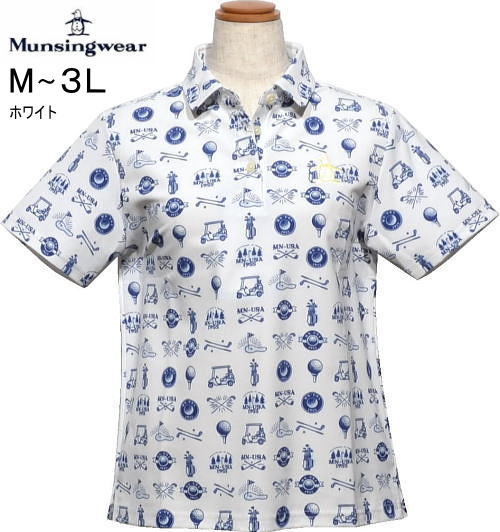 マンシング レディース 半袖ポロシャツ MG6SHS31L ホワイト