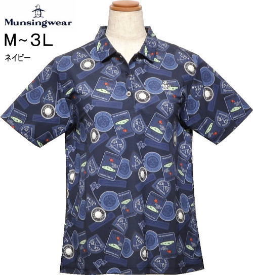 マンシング レディース 半袖ポロシャツ MG6SHS35L ネイビー