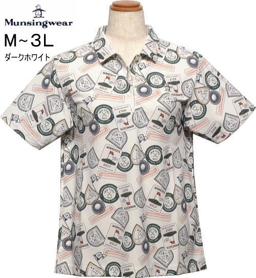 マンシング レディース 半袖ポロシャツ MG6SHS35L ダークホワイト