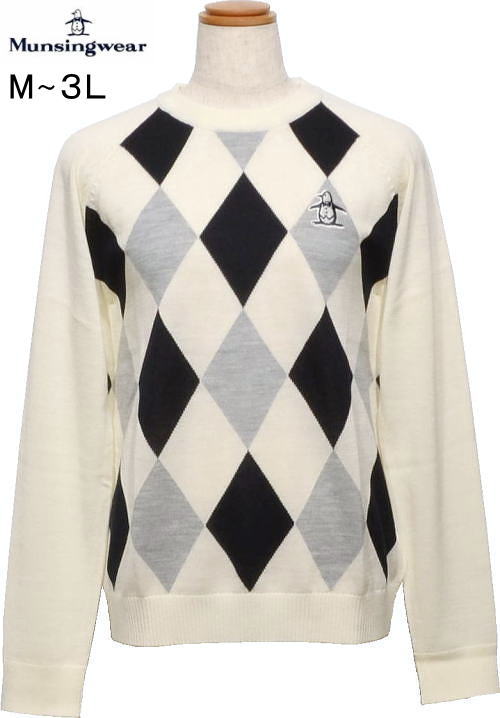 マンシング レディース クルーネックセーター MG5FST22L アイボリー