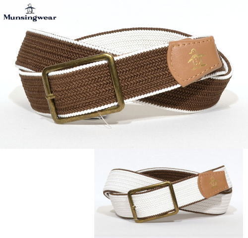 マンシング メンズ ゴムメッシュベルト MG6SBL01M ブラウン