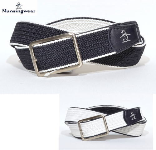 マンシング メンズ ゴムメッシュベルト MG6SBL01M ネイビー