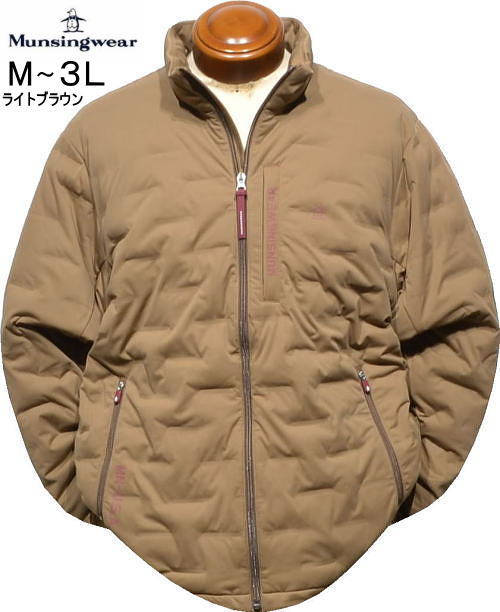 マンシング メンズ 中綿入りブルゾン MG5FJK23M ライトブラウン