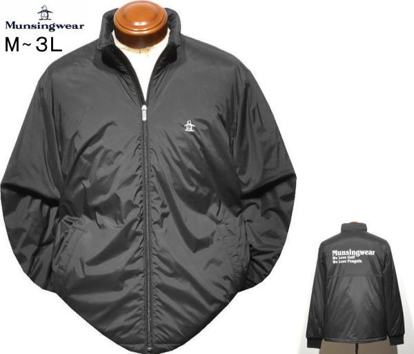 マンシング メンズ 中綿入りブルゾン MG5FJK26M ブラック