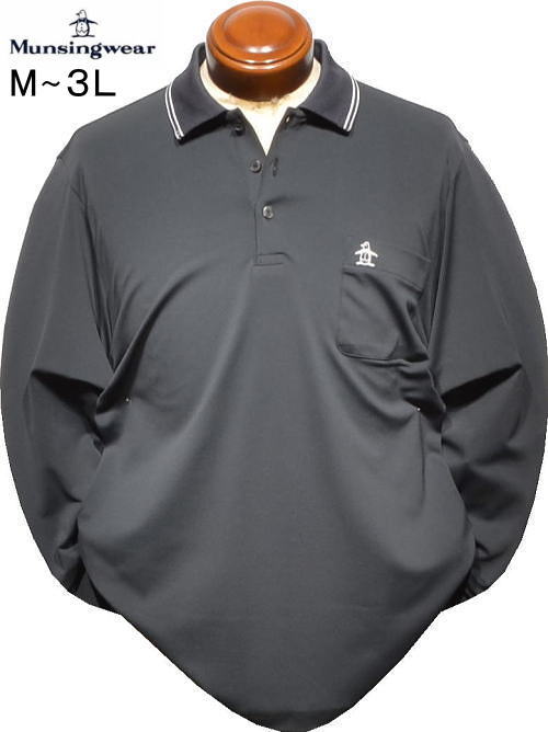 マンシング メンズ 長袖ポロシャツ MG5FLS29M ダークグレー