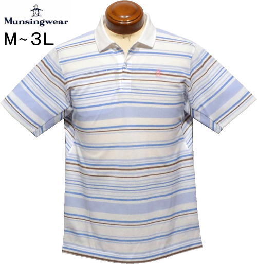 マンシングウェア　メンズ　半袖ポロシャツ　MGMXJA15　ホワイト