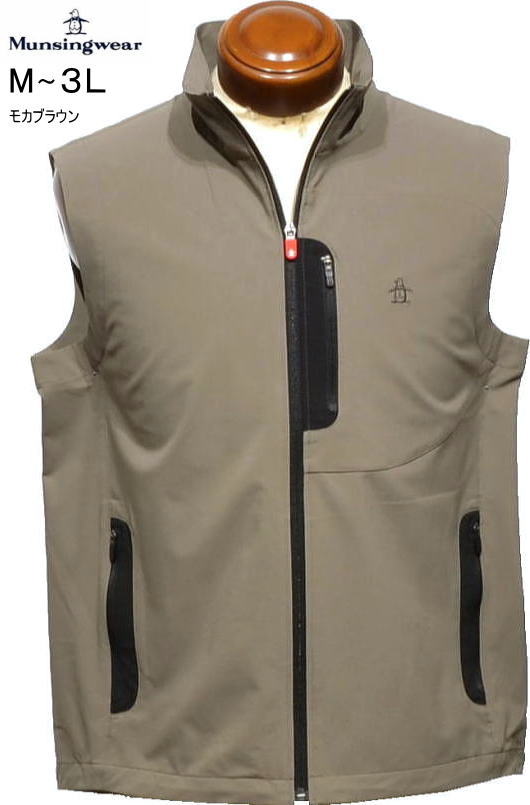 マンシング メンズ アウターベスト MG6SVE21M モカブラウン