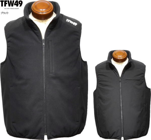 TFW49 メンズ リバーシブルベスト T042520014 ブラック