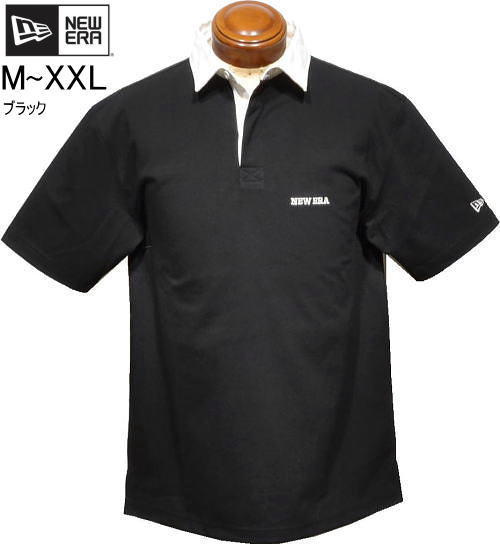 ニューエラゴルフ メンズ 半袖ラガーシャツ 14859914 ブラック